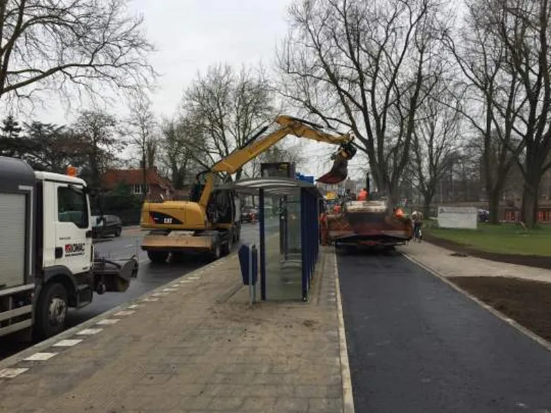 graafwerkzaamheden op de openbare weg. 