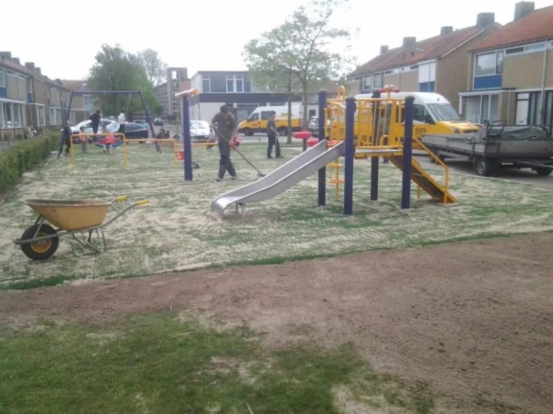 Speelplaats afwerking